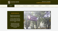 Desktop Screenshot of hotelsolis.com.ar