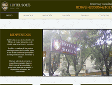 Tablet Screenshot of hotelsolis.com.ar